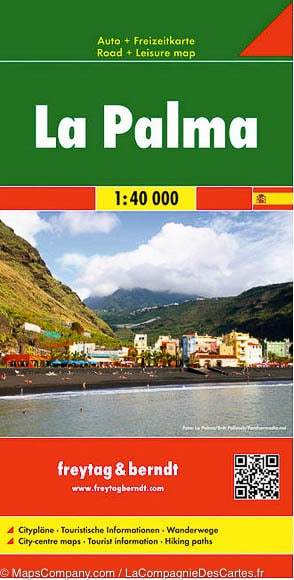 Carte routière - La Palma (îles Canaries) | Freytag & Berndt carte pliée Freytag & Berndt 