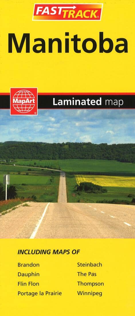 Manitoba Laminated Road Map | MapArt carte pliée 