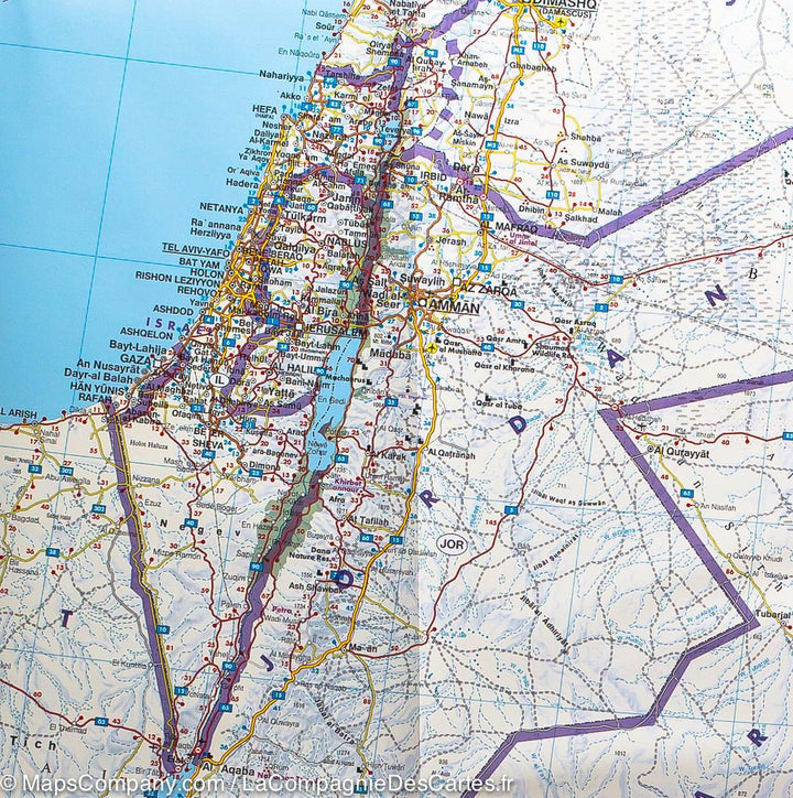 Carte routière du Moyen Orient | Freytag &amp; Berndt - La Compagnie des Cartes