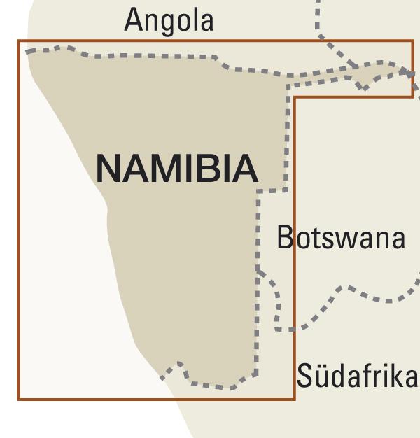 Carte routière - Namibie | Reise Know How carte pliée Reise Know-How 