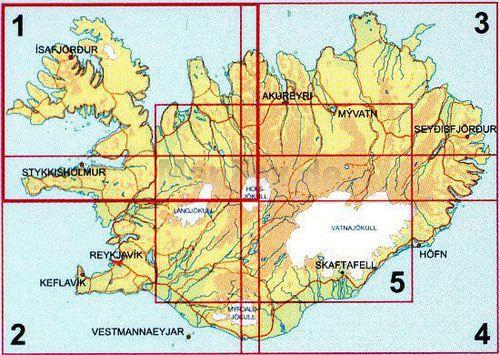 Carte routière de l'Islande Nord-Ouest #1 | Ferdakort - La Compagnie des Cartes