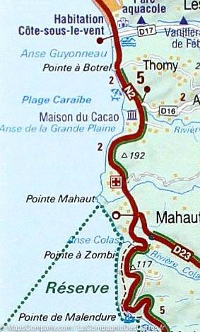 Carte routière n° 137 - Guadeloupe, St-Martin, St-Barthélemy | Michelin carte pliée Michelin 