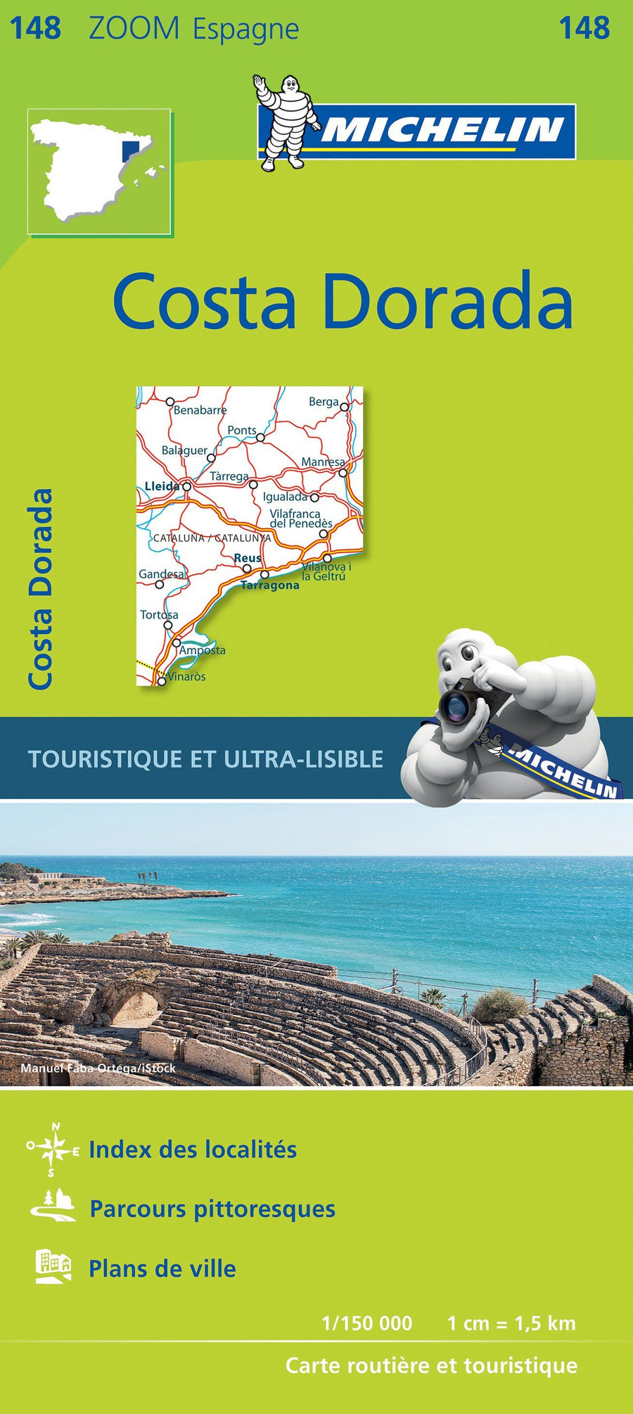 Carte routière n° 148 - Costa Dorada (Espagne) | Michelin carte pliée Michelin 
