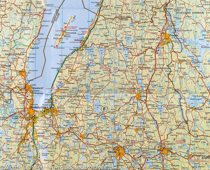 Carte routière - Suède du Sud (ouest : Göteborg-Karlstad) #2 | Kümmerly   Frey - La Compagnie des Cartes