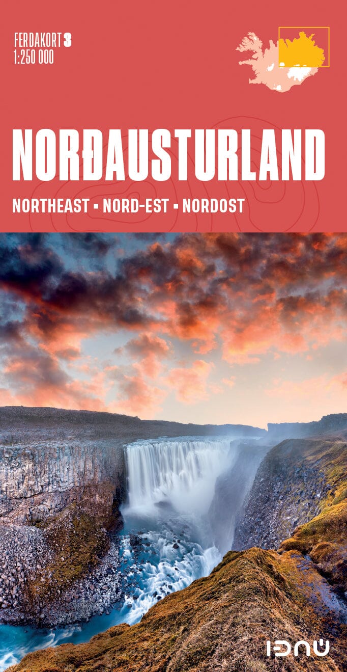 Carte routière n° 3 - Islande Nord-Est | Ferdakort carte pliée Ferdakort 