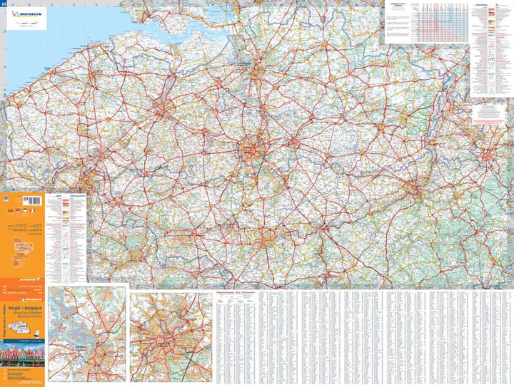 Carte routière n° 533 - Belgique Nord et Centre | Michelin carte pliée Michelin 