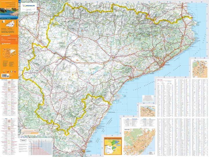 Carte routière n° 574 - Espagne nord-est (Catalogne, Aragon, Andorre) | Michelin carte pliée Michelin 
