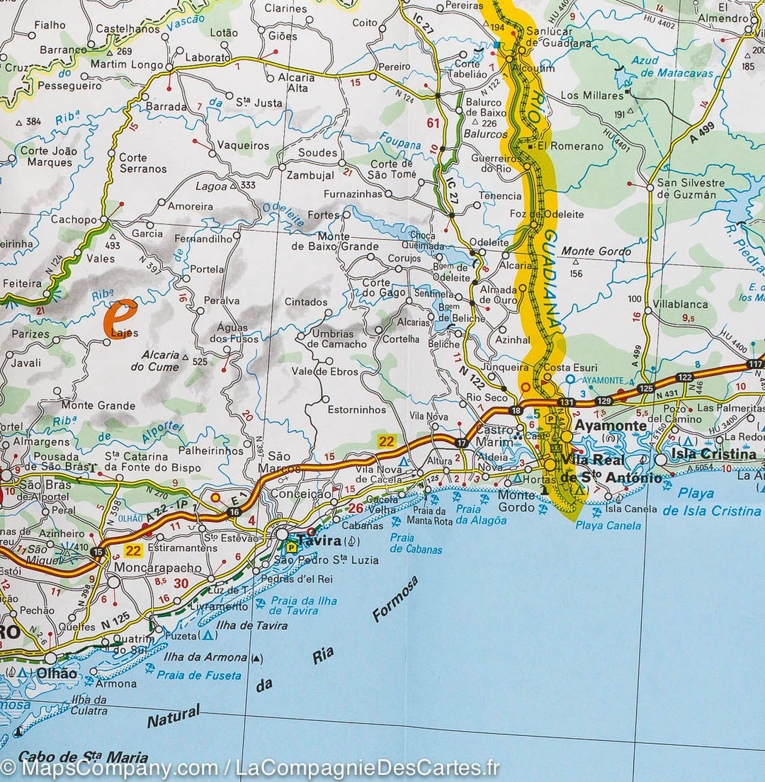 Michelin Mapas Regionais - Portugal Sul Algarve - Brochado