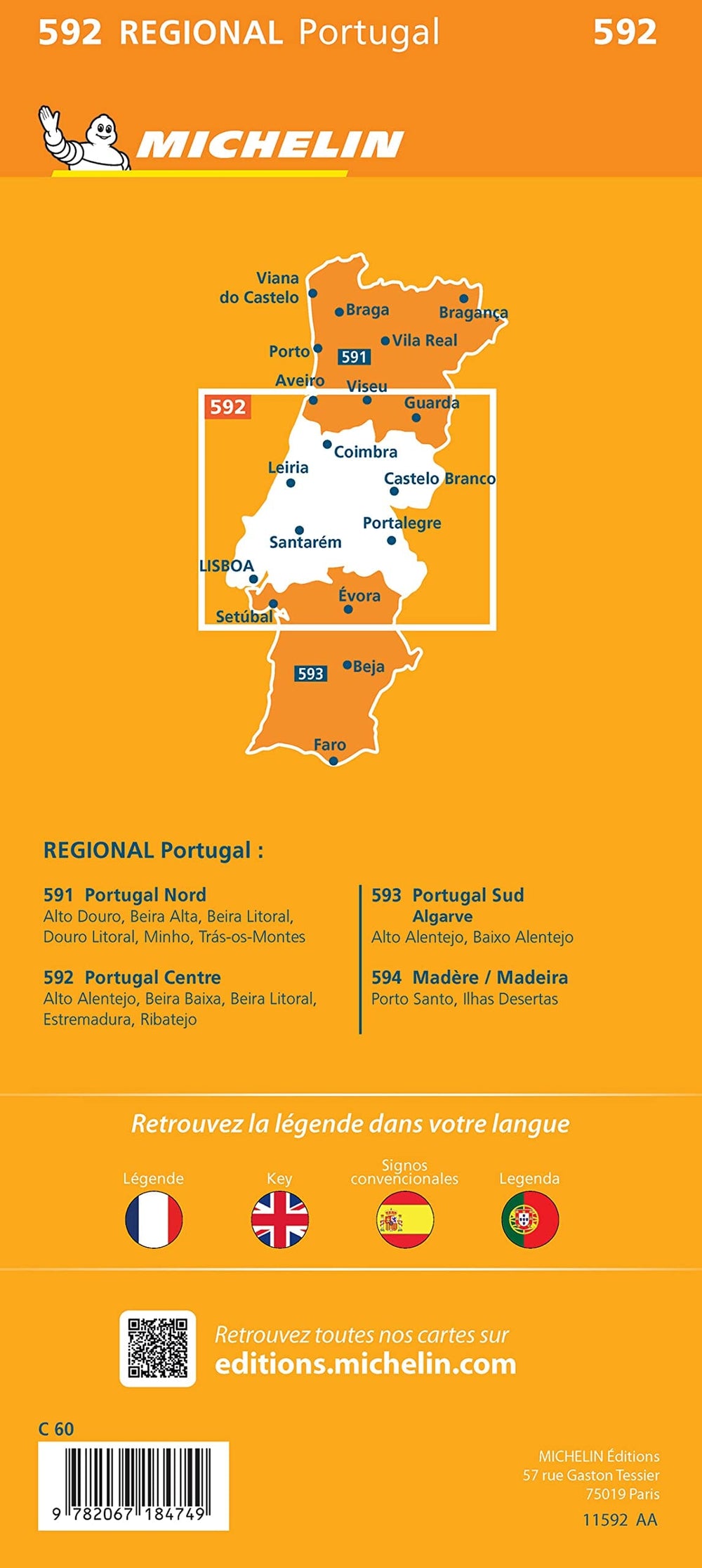 Michelin Mapas Regionais - Portugal Sul Algarve - Brochado - Vários,  Vários, Vários - Compra Livros na