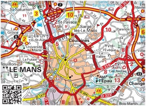 Road map No. 706 - 1/4 France - North-West 2025 | Michelin