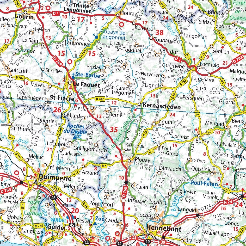 Road map No. 706 - 1/4 France - North-West 2025 | Michelin