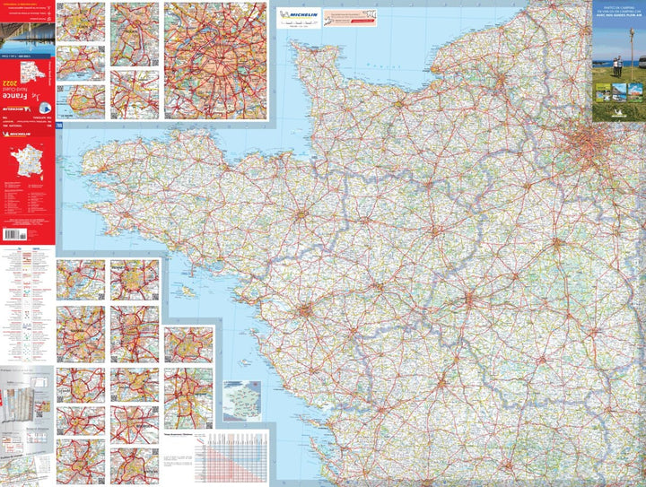 Carte routière n° 706 - France Nord-Ouest 2023 | Michelin carte pliée Michelin 
