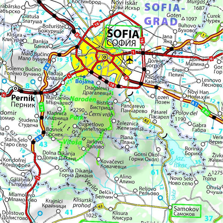 Carte routière n° 739 - Bulgarie | Michelin carte pliée Michelin 