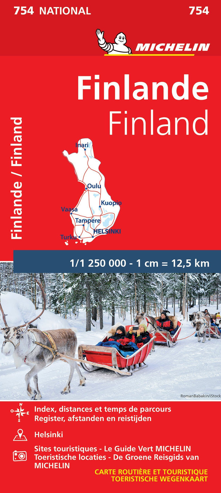 Carte routière n° 754 - Finlande | Michelin carte pliée Michelin 