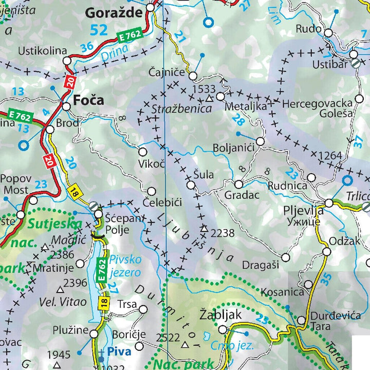 Carte routière n° 757 - Croatie | Michelin carte pliée Michelin 