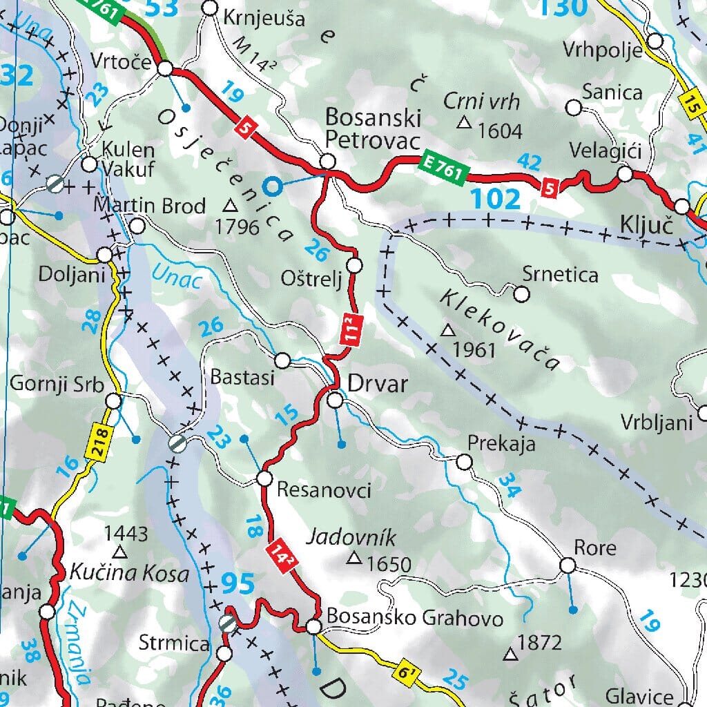 Carte routière n° 757 - Croatie | Michelin carte pliée Michelin 