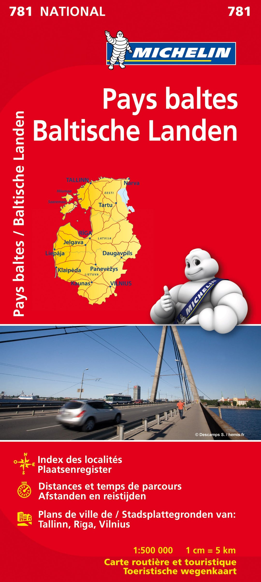 Carte routière n° 781 - Pays Baltes | Michelin carte pliée Michelin 
