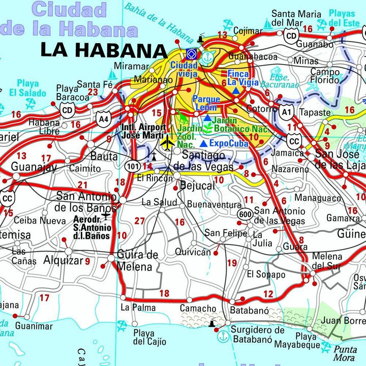 Carte routière n° 786 - Cuba | Michelin carte pliée Michelin 