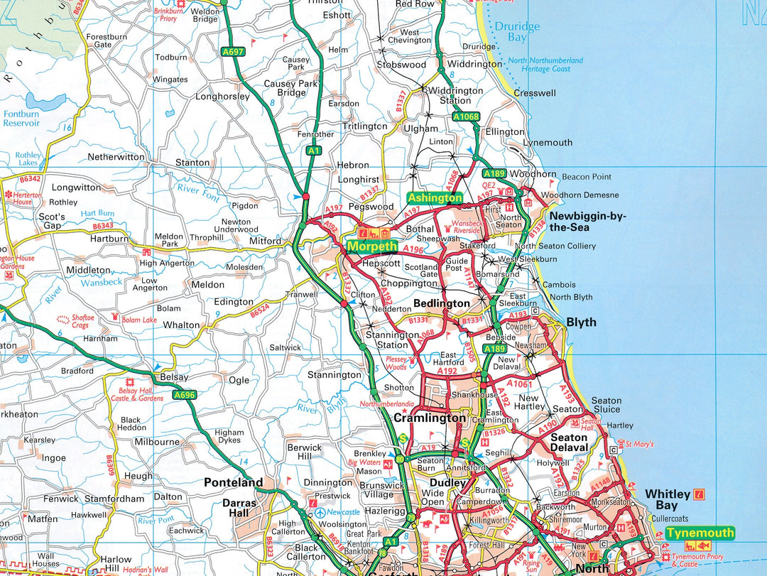 Carte routière n° 8 - Angleterre Nord & Ecosse Sud | AA Publishing carte pliée AA Publishing 