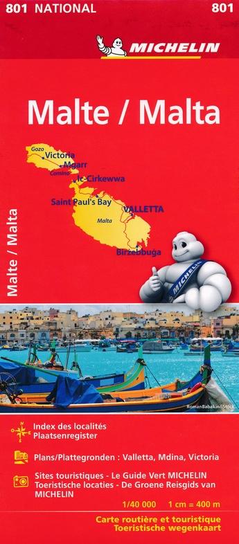 Carte routière n° 801 - Malte | Michelin carte pliée Michelin 