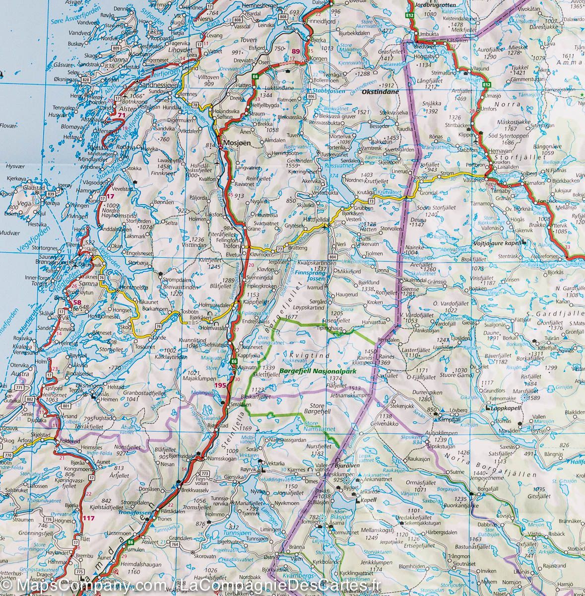 Europe Road map with Distoguide and 