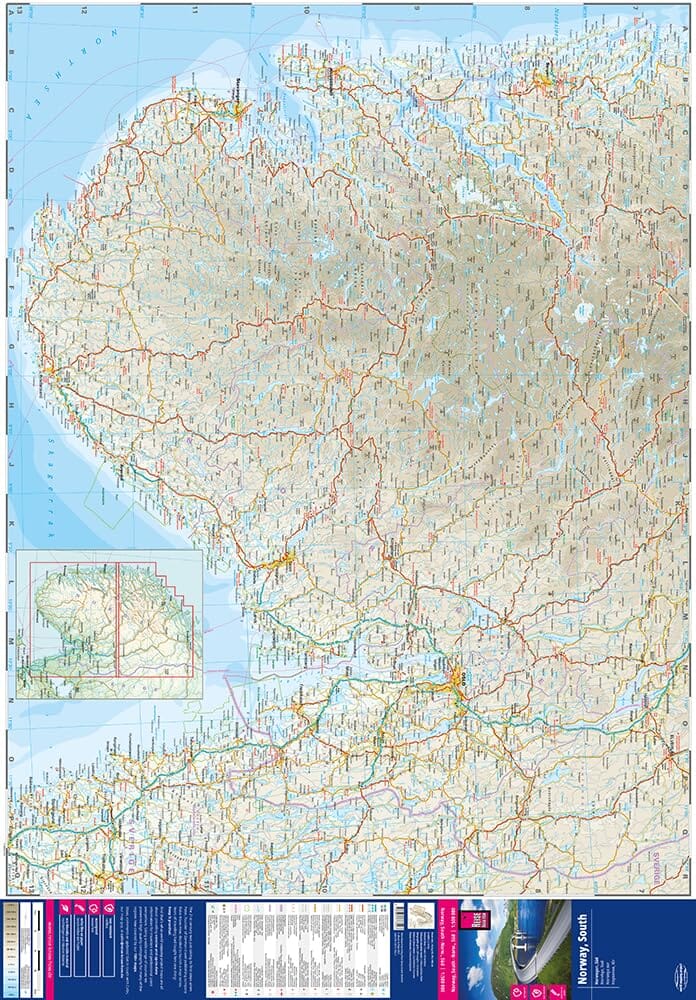 Carte routière - Norvège Sud | Reise Know How carte pliée Reise Know-How 