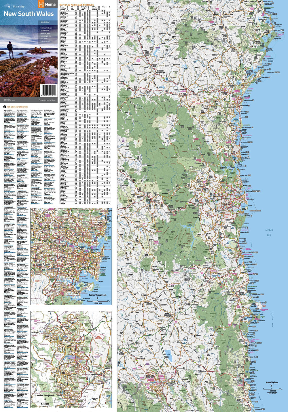 Carte routière - Nouvelle Galles du Sud (Australie) | Hema Maps carte pliée Hema Maps 
