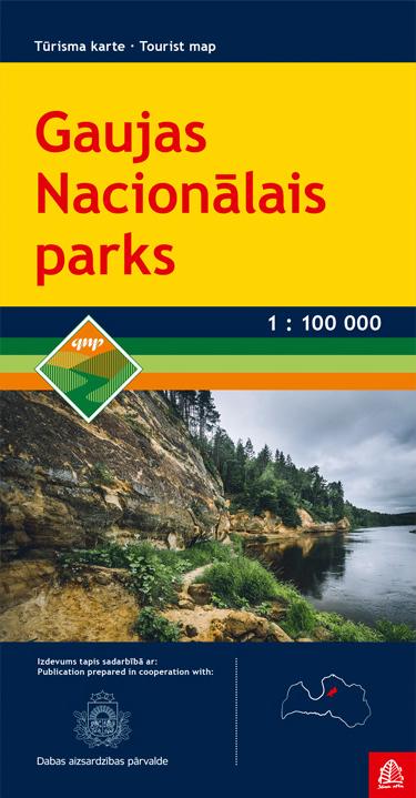 Carte routière - Parc national Gaujas (Lettonie) | Jana Seta carte pliée Jana Seta 