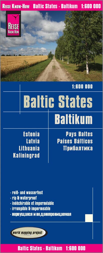 Carte routière - Pays Baltes | Reise Know How carte pliée Reise Know-How 
