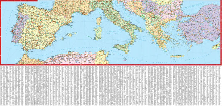 Carte routière plastifiée - Europe | Express Map carte pliée Express Map 