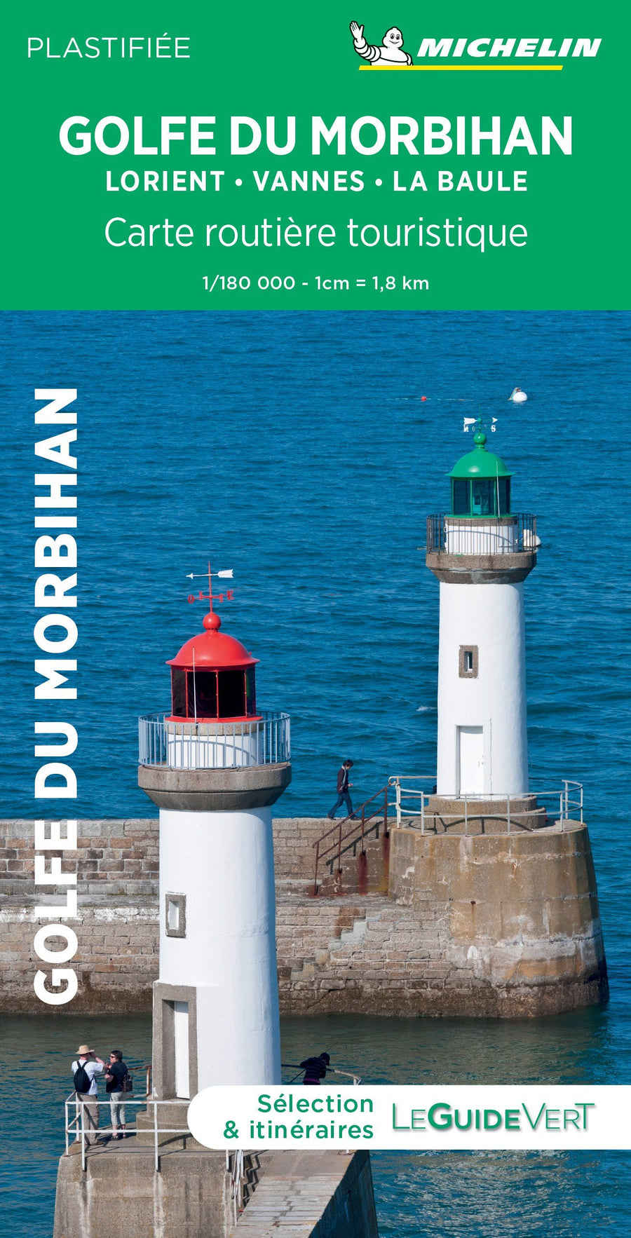 Carte routière plastifiée - Golfe du Morbihan (Lorient, Vannes, La Baule) | Michelin carte pliée Michelin 