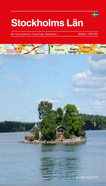 Carte routière - Province de Stockholm (Suède) | Norstedts carte pliée Norstedts 