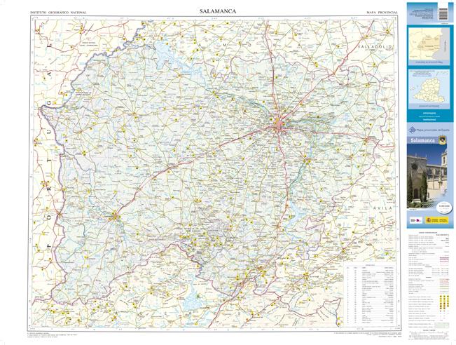 Carte routière provinciale - Salamanque (Castille-et-Leon, Espagne), n° 37 | CNIG carte pliée CNIG 