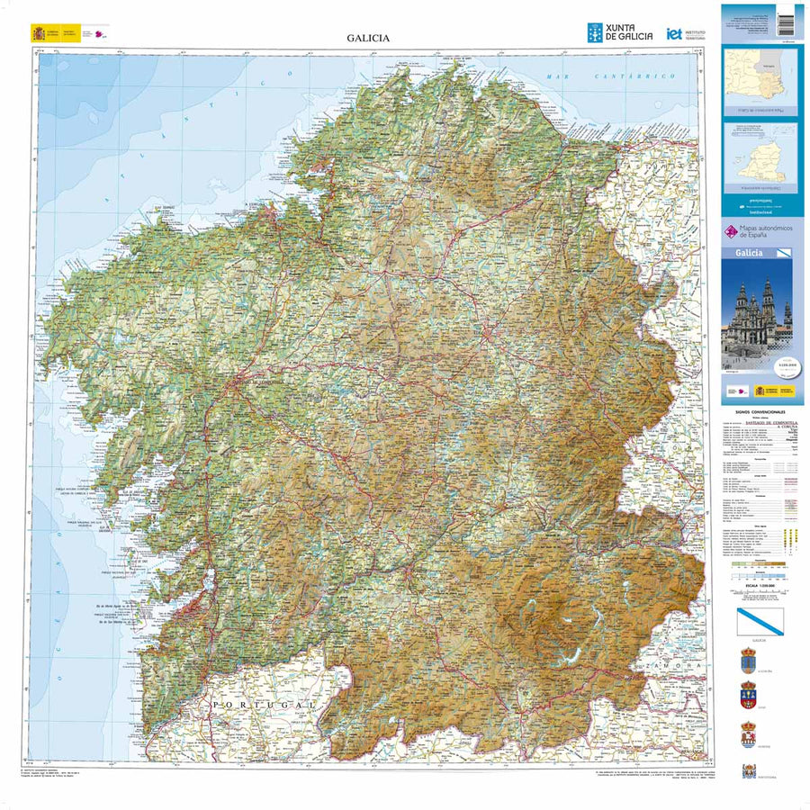 Carte routière régionale - Galice, n° 10 | CNIG carte pliée CNIG 