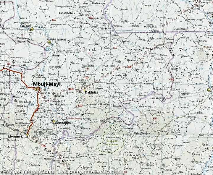 Carte routière - République du Congo & République Démocratique du Congo | Reise Know How carte pliée Reise Know-How 