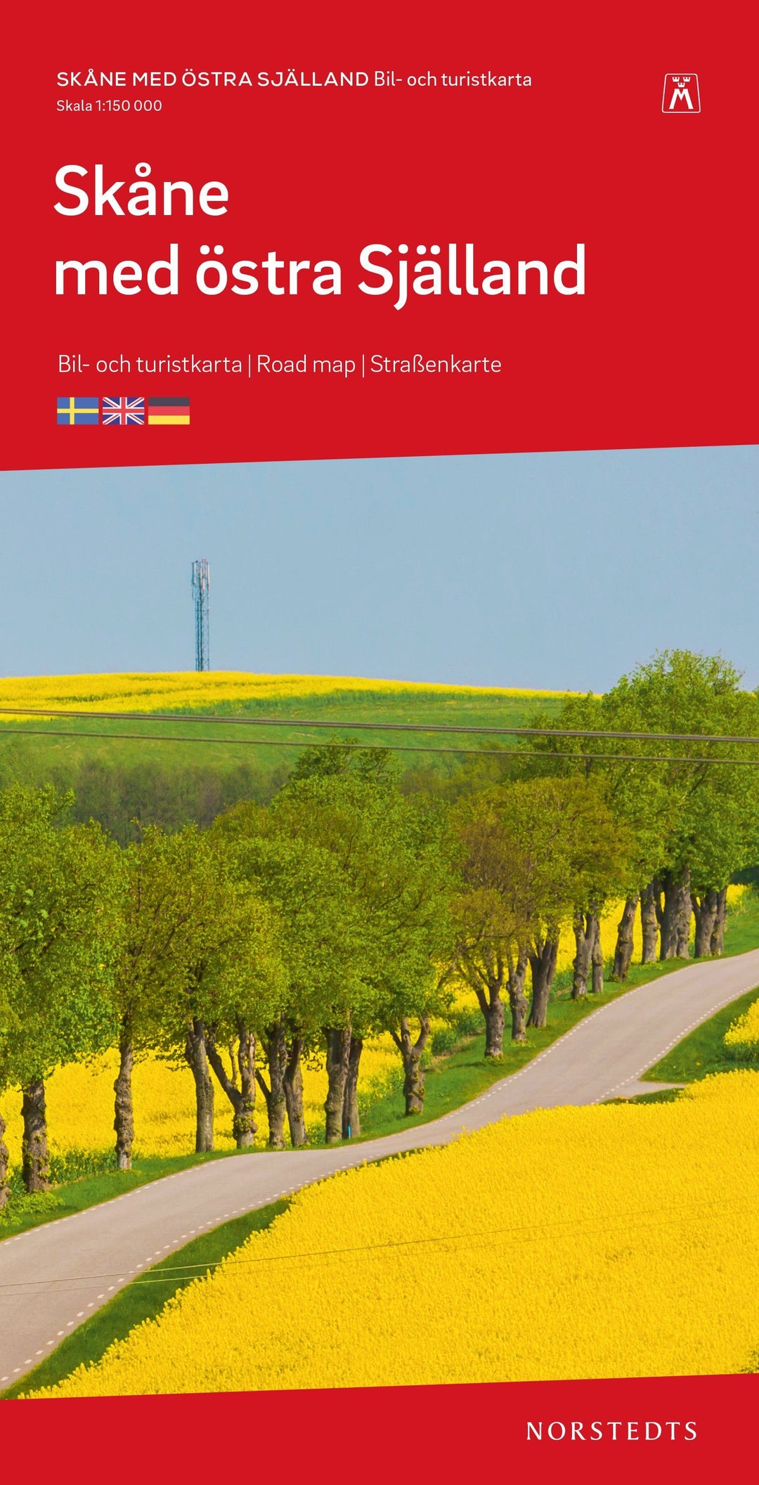 Carte routière - Scanie (Suède) & Seeland est (Danemark) | Norstedts carte pliée Norstedts 