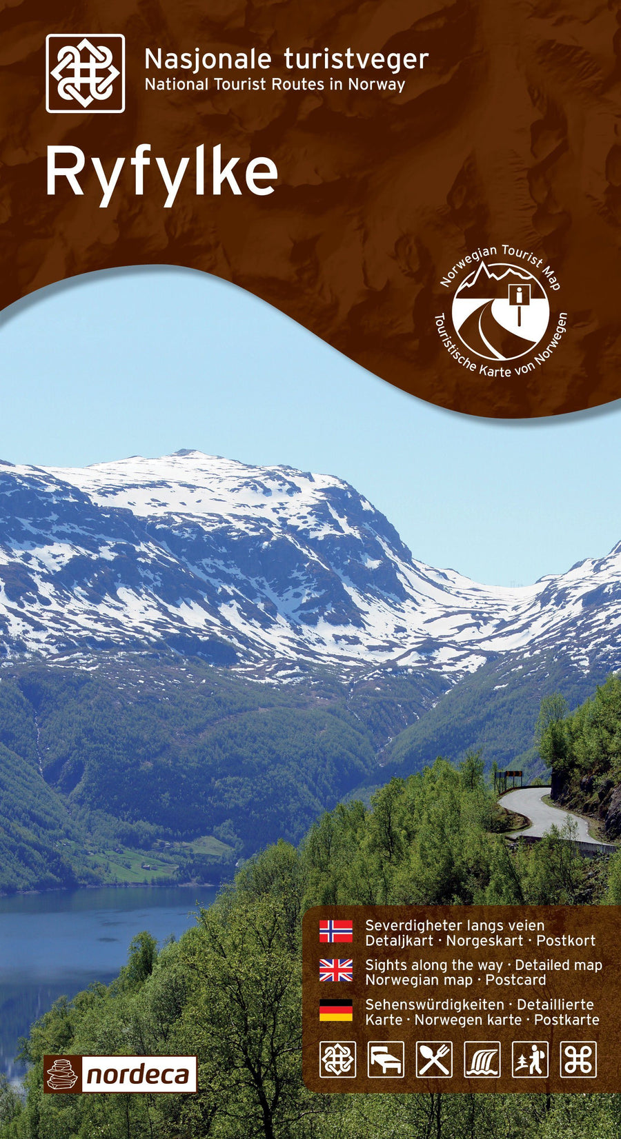 Carte routière touristique n° 02 - Ryfylke (Norvège) | Nordeca carte pliée Nordeca 