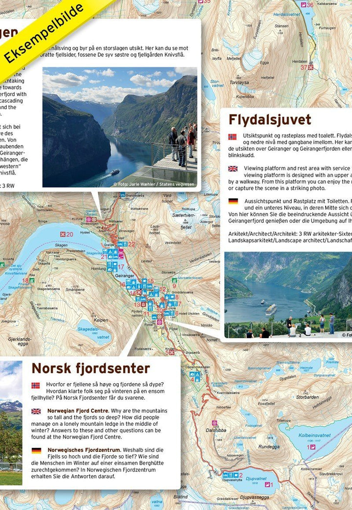 Carte routière touristique n° 06 - Valdresflye (Norvège) | Nordeca carte pliée Nordeca 