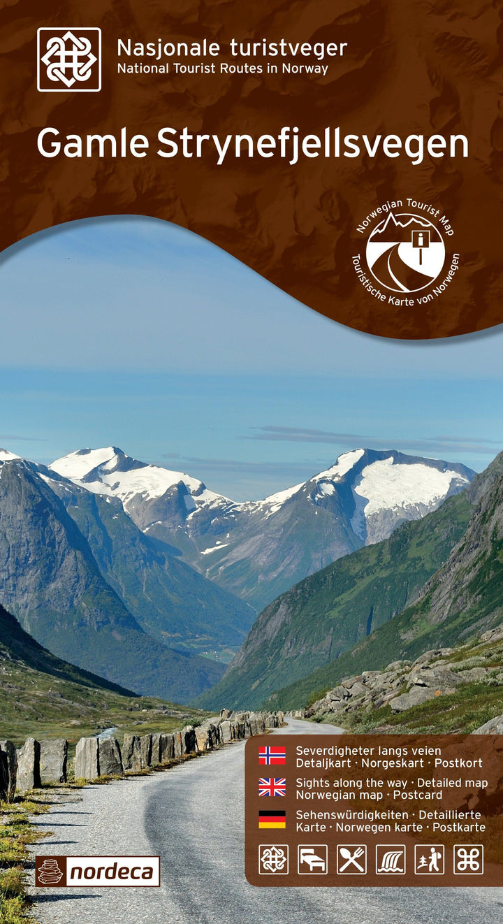 Carte routière touristique n° 09 - Gamle Strynefjellsvegen (Norvège) | Nordeca carte pliée Nordeca 