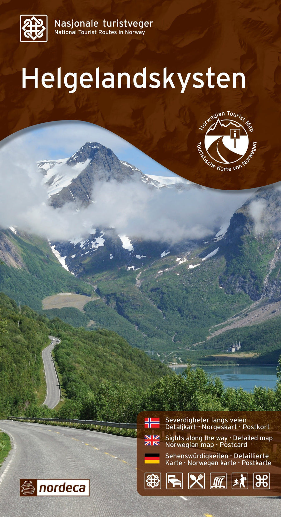 Carte routière touristique n° 13 - Helgelandskysten (Norvège) | Nordeca carte pliée Nordeca 
