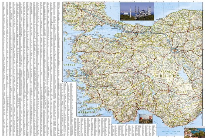 Carte routière - Turquie | National Geographic carte pliée National Geographic 