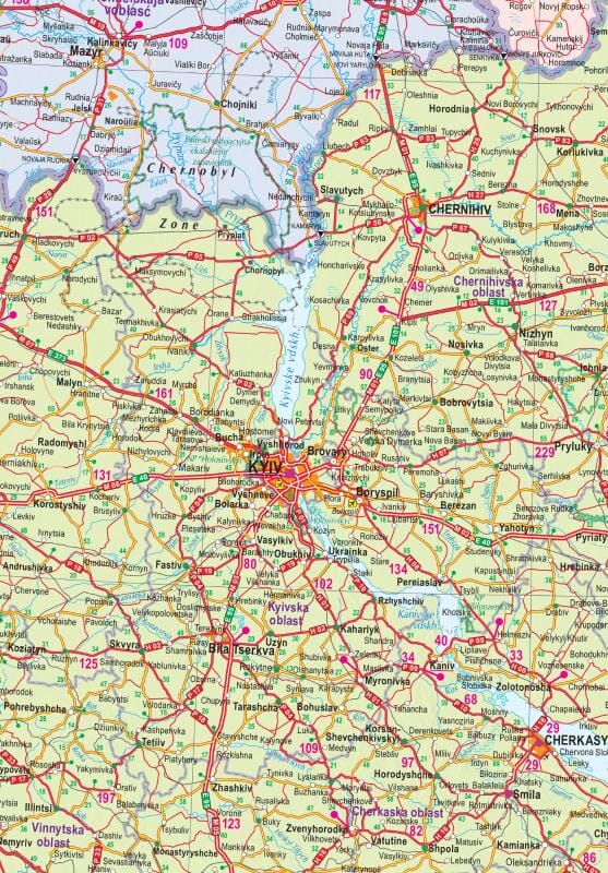 Carte routière - Ukraine, Moldavie | Jana Seta carte pliée Jana Seta 