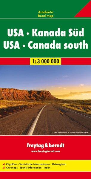 Carte routière - USA & Canada Sud | Freytag & Berndt carte pliée Freytag & Berndt 