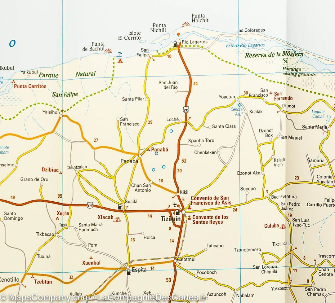 Carte routière - Yucatan | Reise Know How carte pliée Reise Know-How 