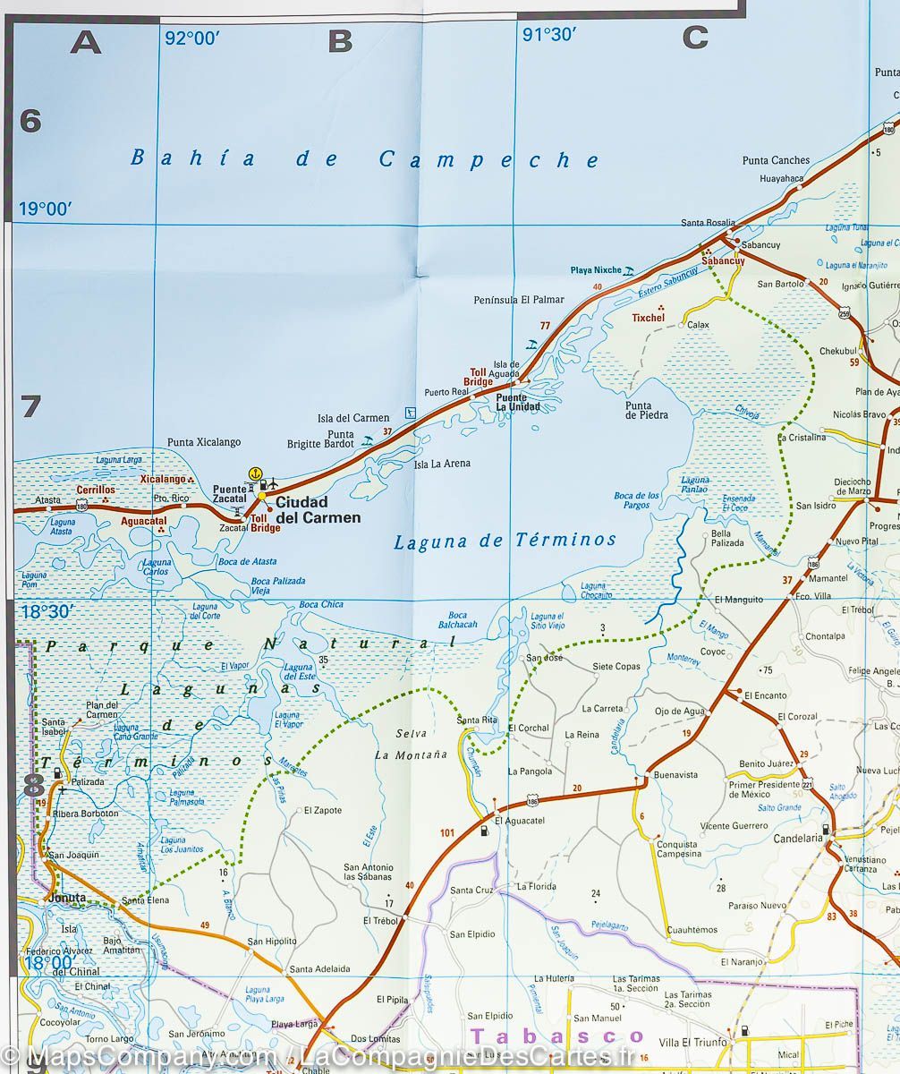 Carte routière - Yucatan | Reise Know How carte pliée Reise Know-How 