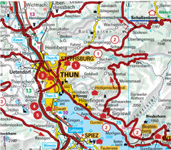 Carte spéciale motard - Suisse | Hallwag - MotoMaps carte pliée Hallwag 