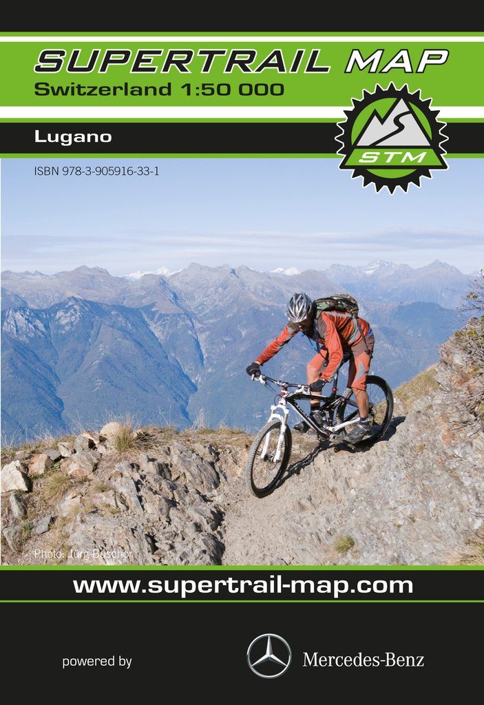 Carte Supertrail - Lugano | Supertrail Map carte pliée Supertrail Map 