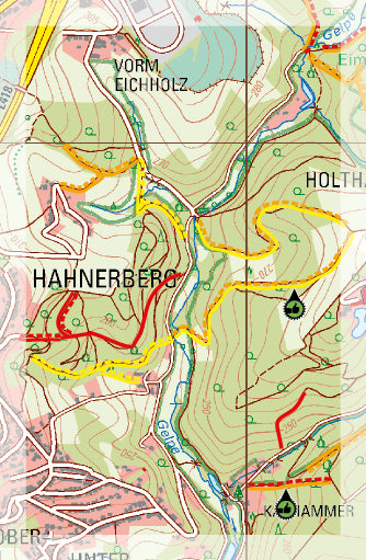 Carte Supertrail - Wuppertal, Bergisches Land | Supertrail Map carte pliée Supertrail Map 