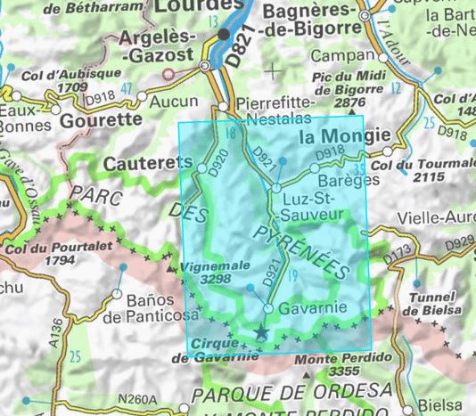 Carte IGN TOP 25 n° 1748 OTR (résistante) - Gavarnie & Luz St Sauveur (Pyrénées) - La Compagnie des Cartes