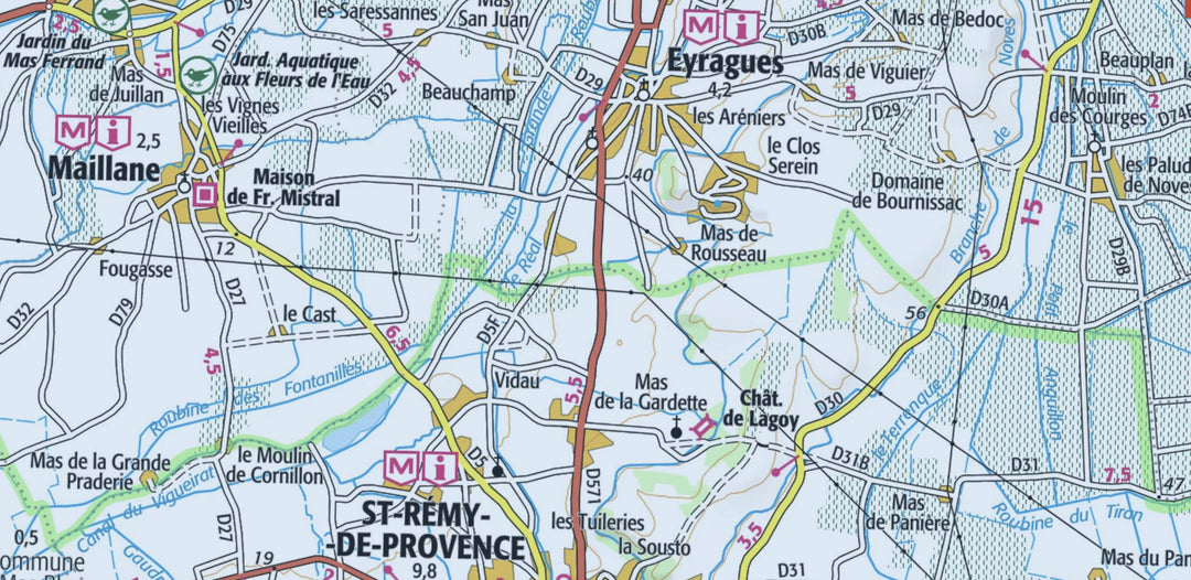 Carte TOP 25 n° 3042 OT - Tarascon, St-Rémy-de-Provence, Chaîne des Alpilles | IGN carte pliée IGN 